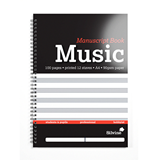 Silvine Music Manuscript Book A4 100 Pages 12 Stave Wiro Bound